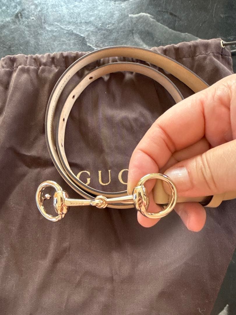 GUCCI ハーフホースビット バックル ベルト