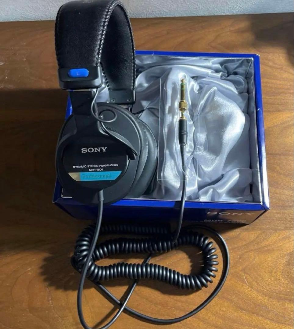 【美品】SONY MDR-7506イヤーパッド新品　ステレオヘッドホン