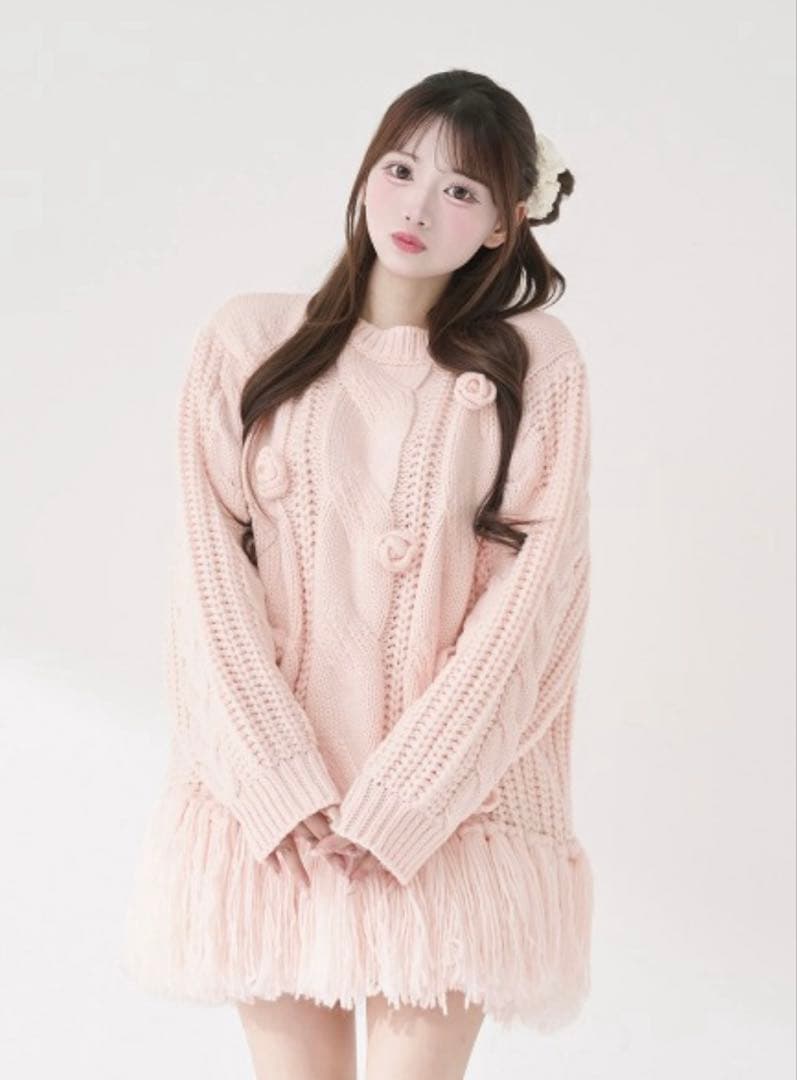 Darich ローズモチーフニットチュニック