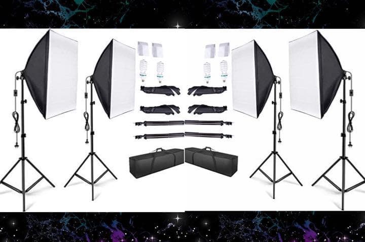 ❤自宅が簡単手軽にプロの撮影スタジオに早替り♪❤業務用☆写真撮影照明キット