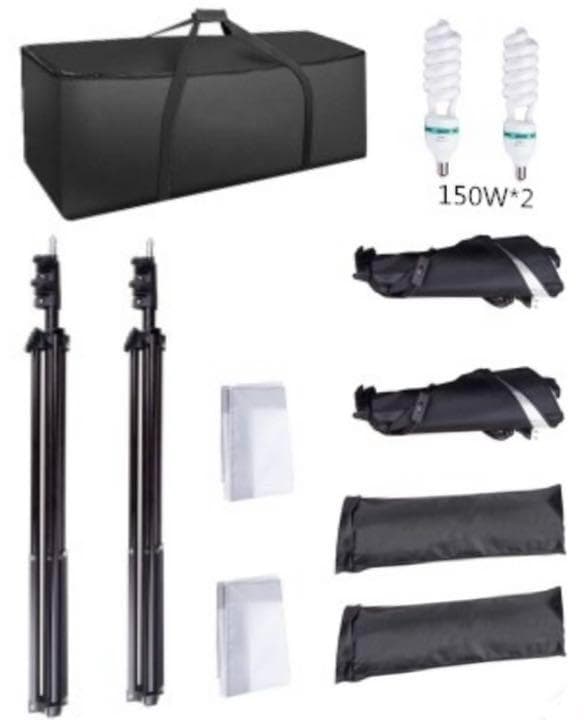 ❤自宅が簡単手軽にプロの撮影スタジオに早替り♪❤業務用☆写真撮影照明キット