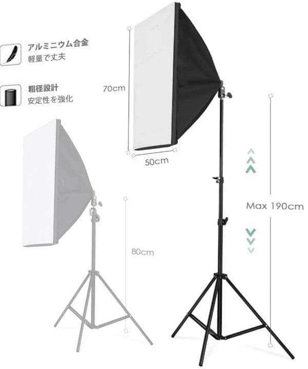 ❤自宅が簡単手軽にプロの撮影スタジオに早替り♪❤業務用☆写真撮影照明キット