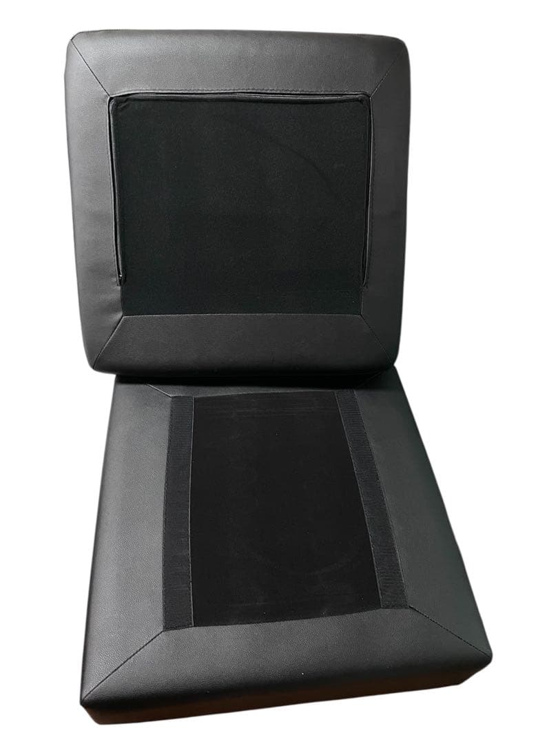 黒　オットマン　フットスツール