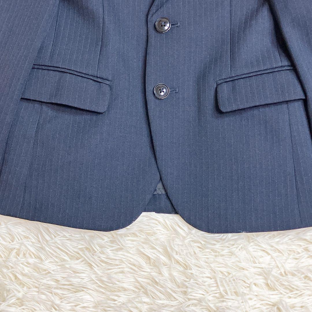 ビームス　男の子　フォーマル　セットアップ　紺色　ストライプ　110 5〜6才