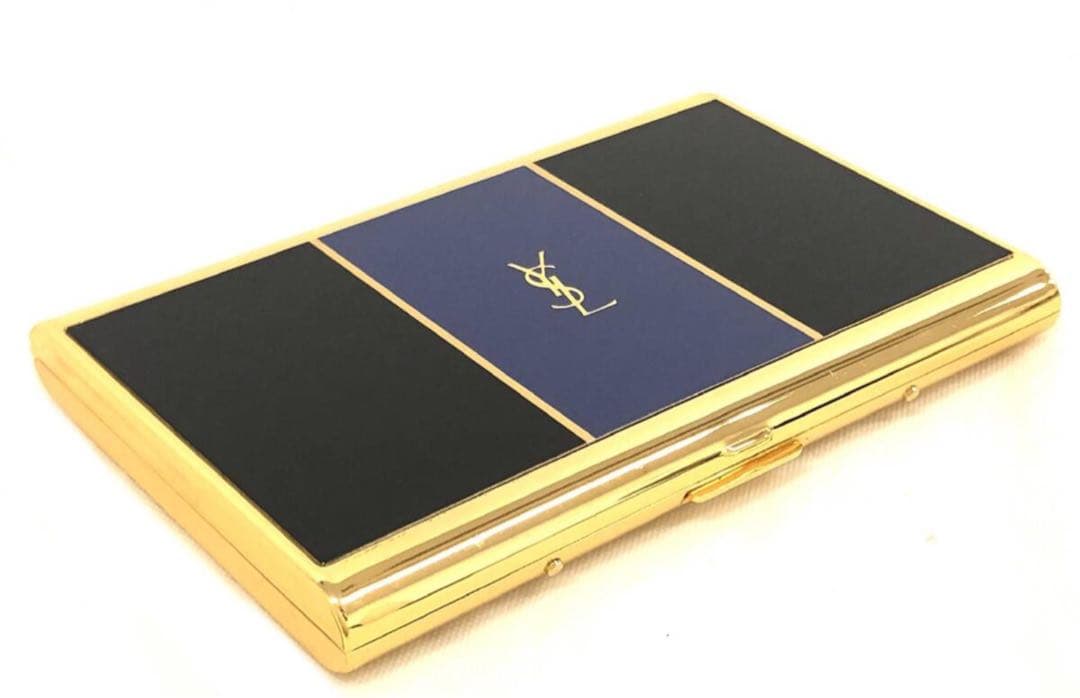 T03/044美品 YVES SAINT LAURENTイヴサンローラン名刺入れ