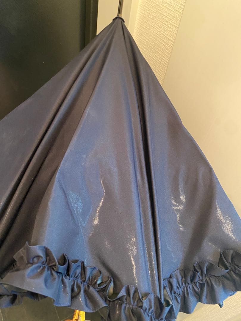 サンバリア100 Mサイズ　ネイビー　フリル