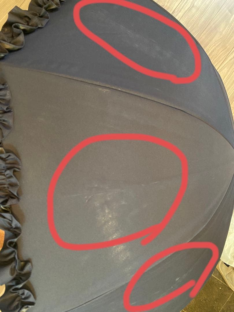 サンバリア100 Mサイズ　ネイビー　フリル