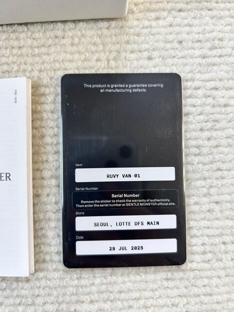 [新品]Gentle Monster ジェントルモンスター RUVY VAN