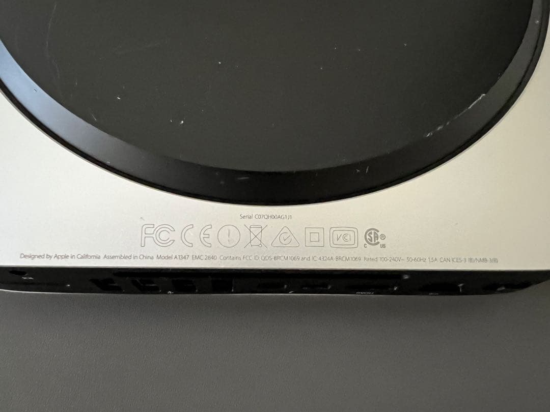 ミニPC Mac mini late 2014 macmini