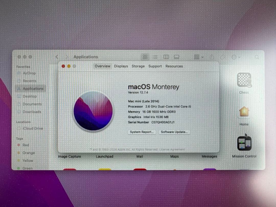 ミニPC Mac mini late 2014 macmini