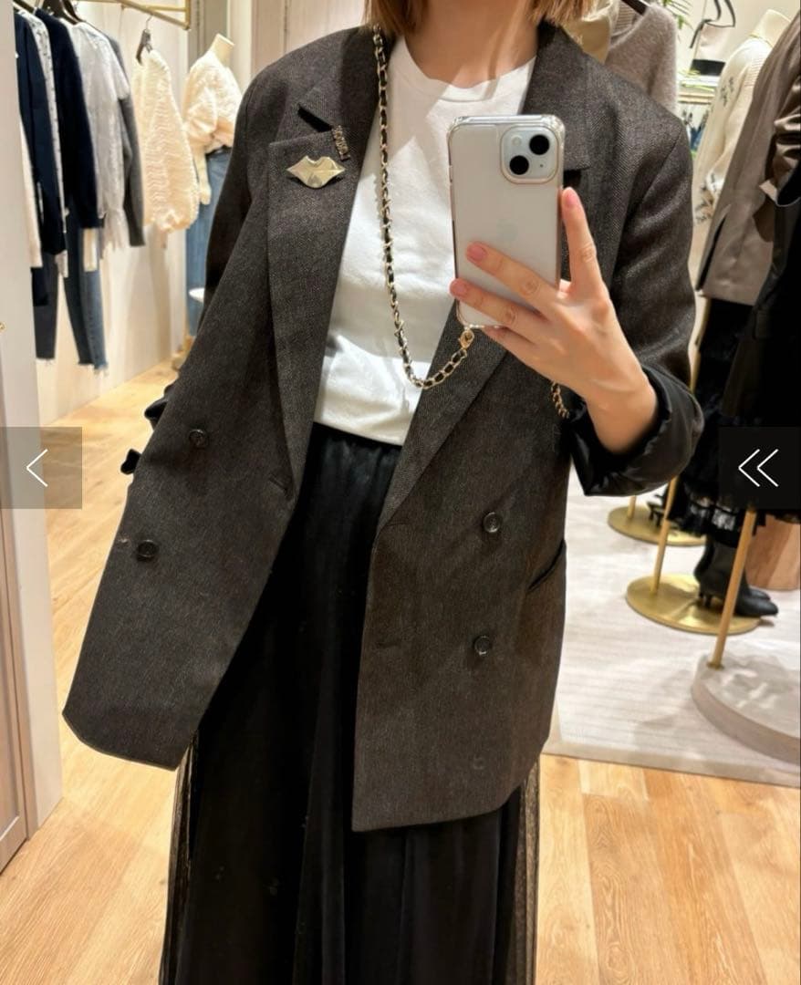 【♡hi♡お洋服中心】LOUNGEDRESS ダブルジャケット