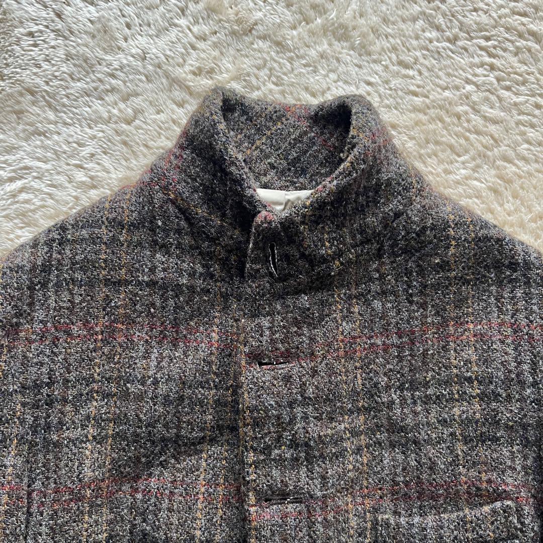 Harris tweed テーラードジャケット　古着　レディース　サイズm