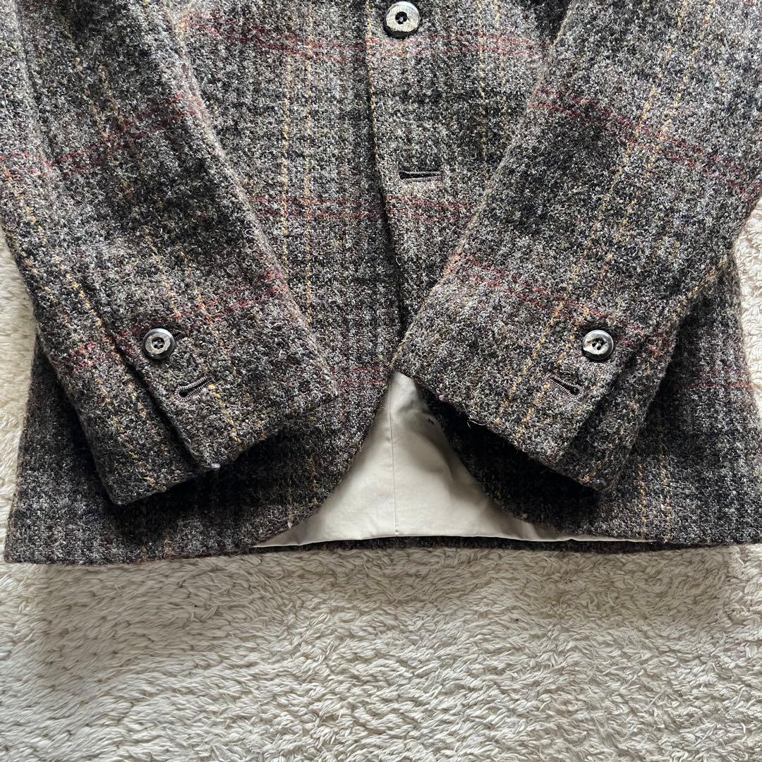 Harris tweed テーラードジャケット　古着　レディース　サイズm