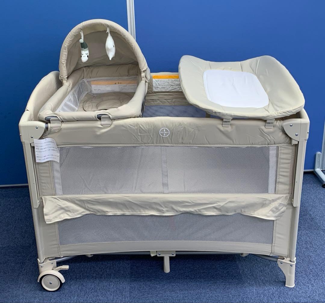 多機能ベビーベッド 折り畳み式プレイヤード 0114-0008b
