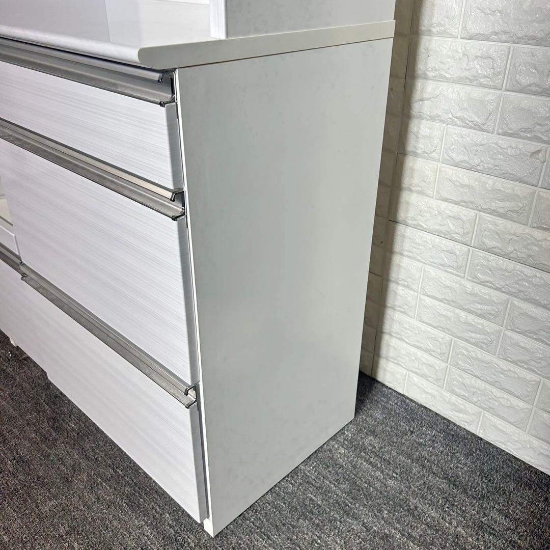 浅川木工 カップボード キッチンボード キッチン収納棚 幅90cm B058