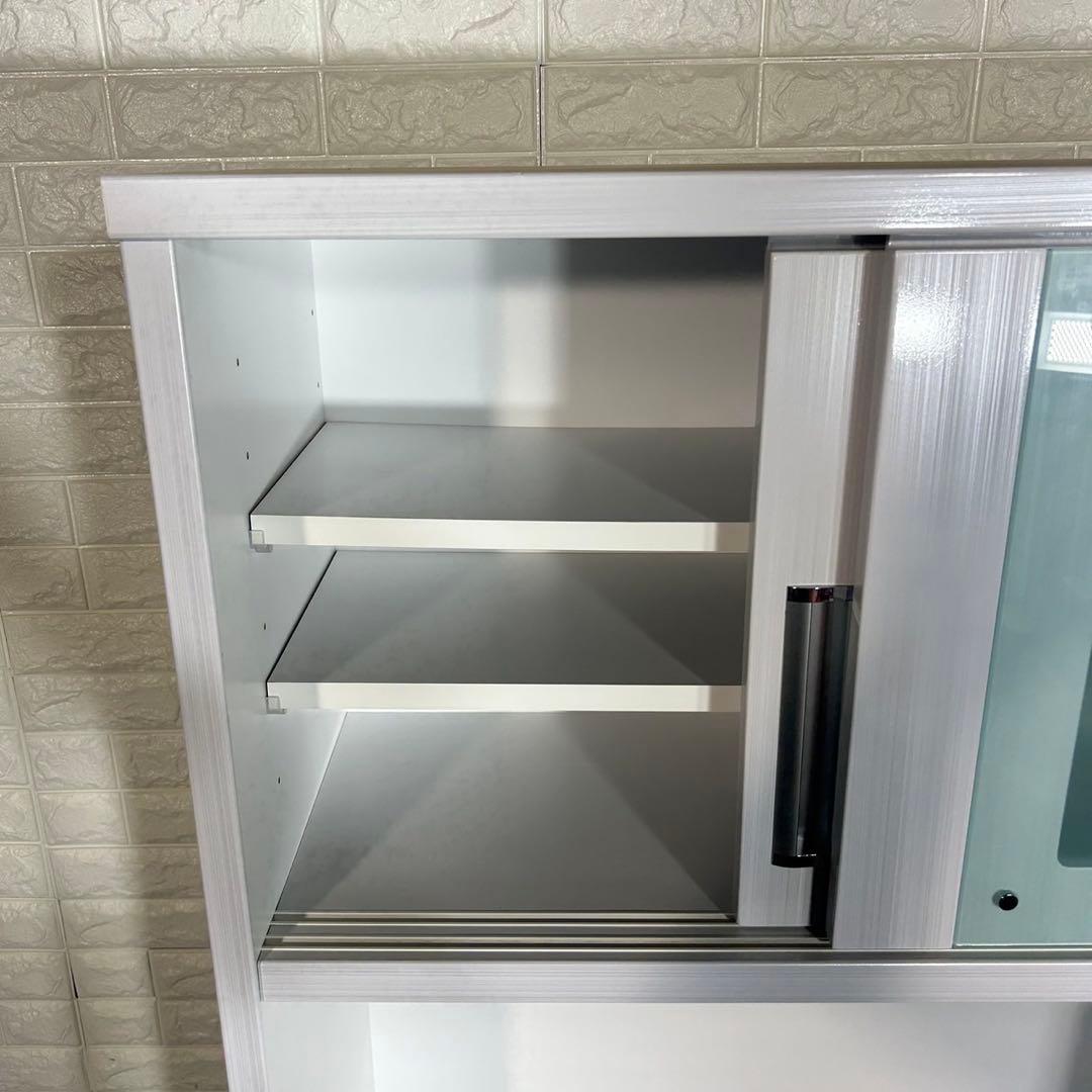 浅川木工 カップボード キッチンボード キッチン収納棚 幅90cm B058