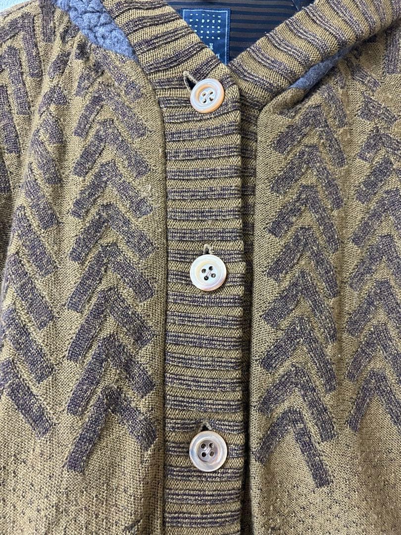 【専用】mina prhonenミナペルホネン ニットダウン ブルゾン フード付