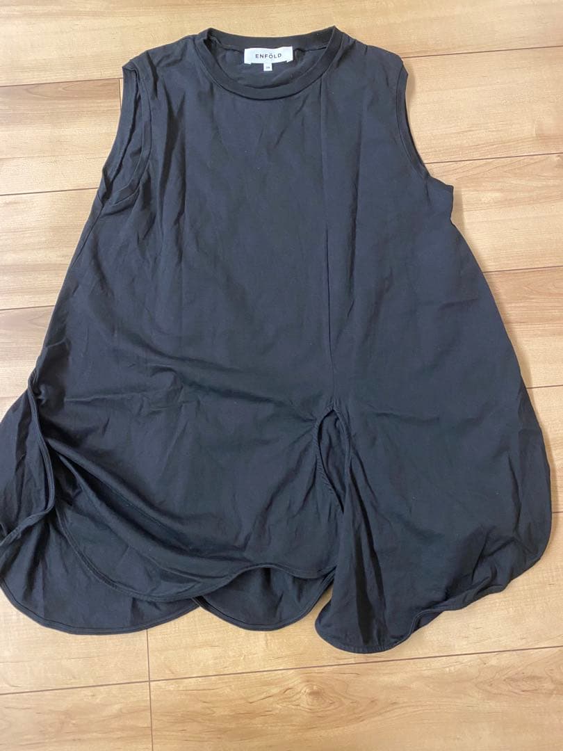 ENFOLD 24AW トップス　ブラック　シャツ