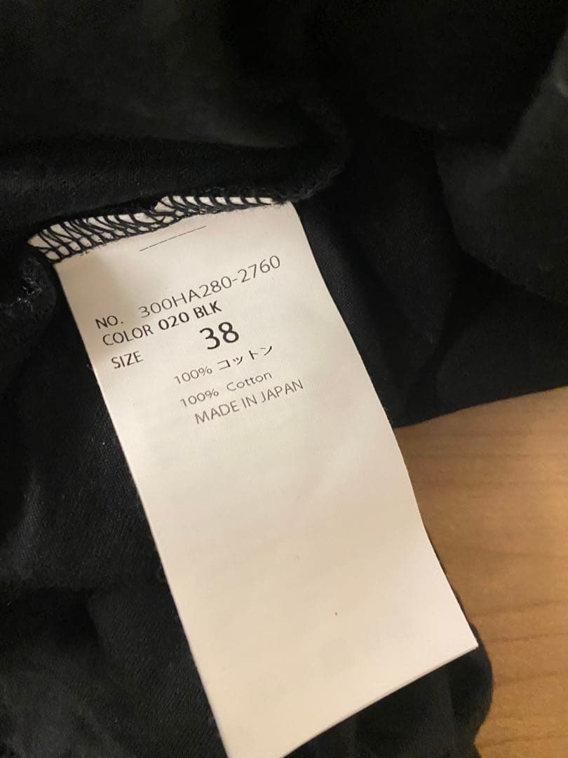 ENFOLD 24AW トップス　ブラック　シャツ