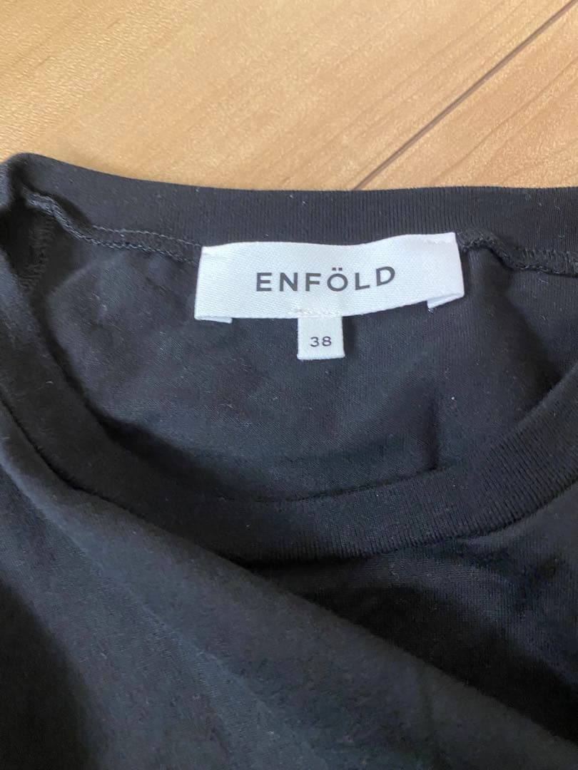 ENFOLD 24AW トップス　ブラック　シャツ