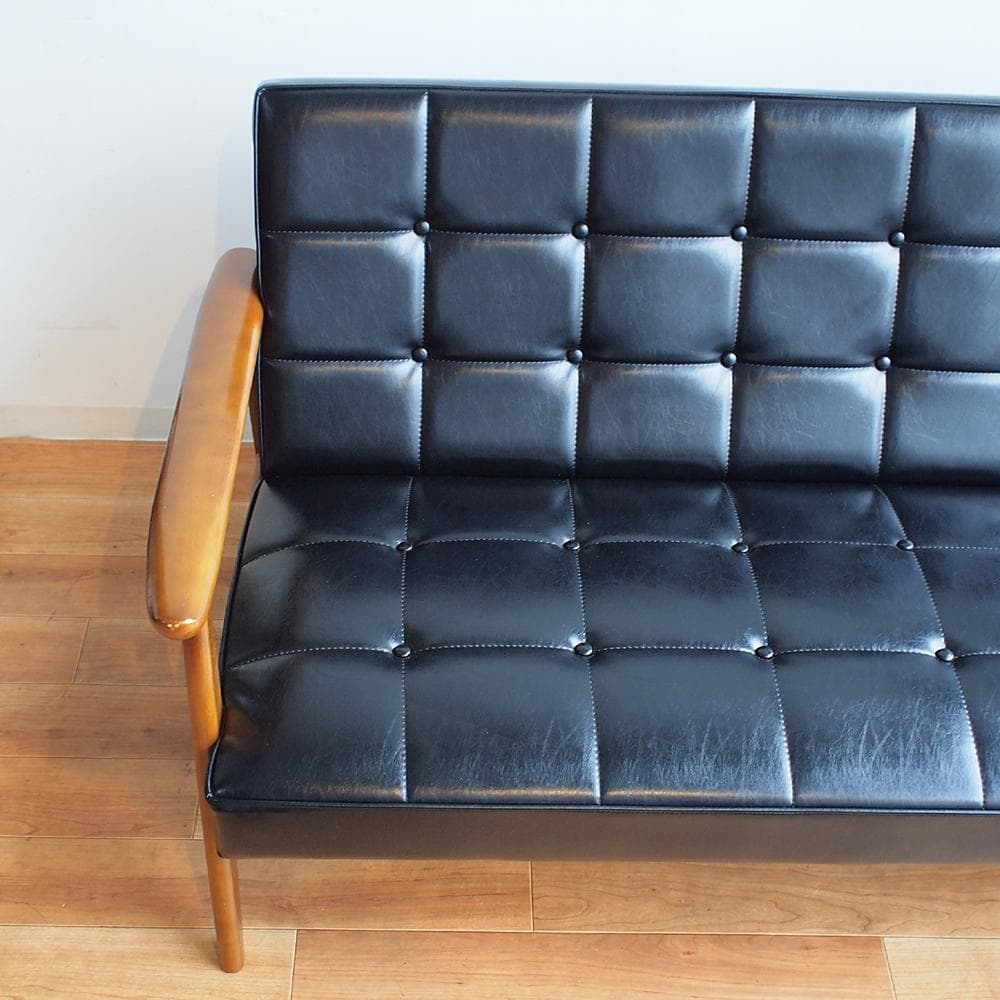 カリモク60 Kチェア スタンダードブラック 2シーター