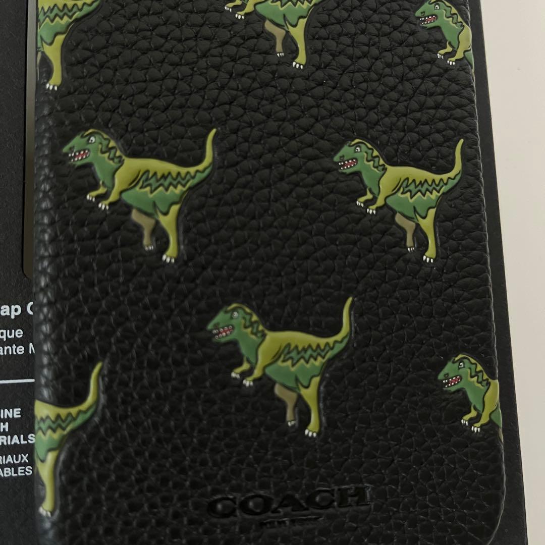 コーチ☆新品☆COACH レキシー iPhone16 ケース/レザー黒