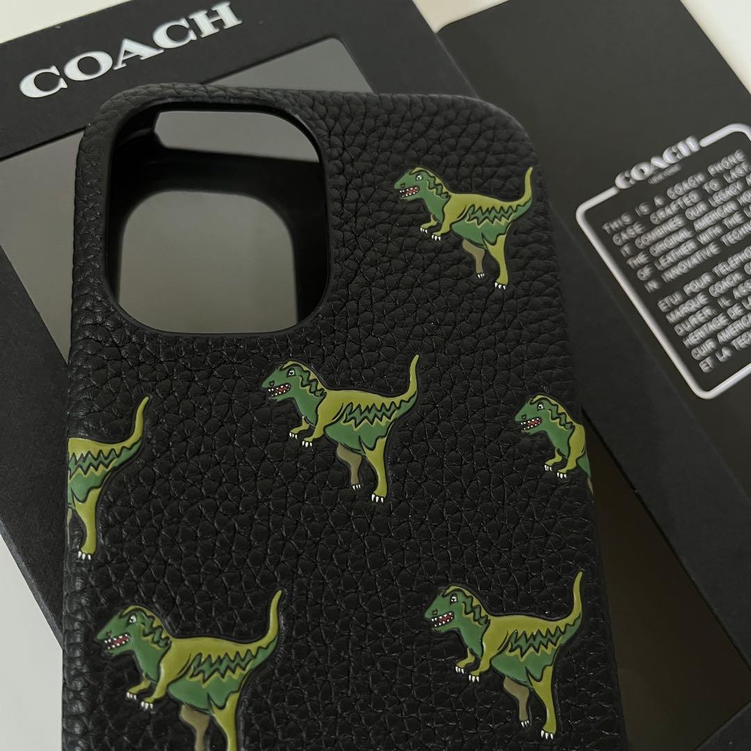 コーチ☆新品☆COACH レキシー iPhone16 ケース/レザー黒