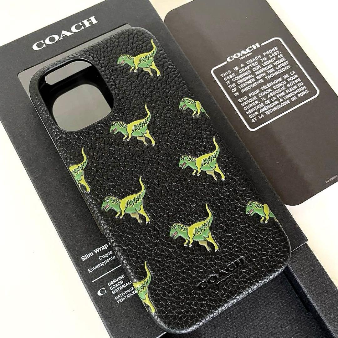 コーチ☆新品☆COACH レキシー iPhone16 ケース/レザー黒