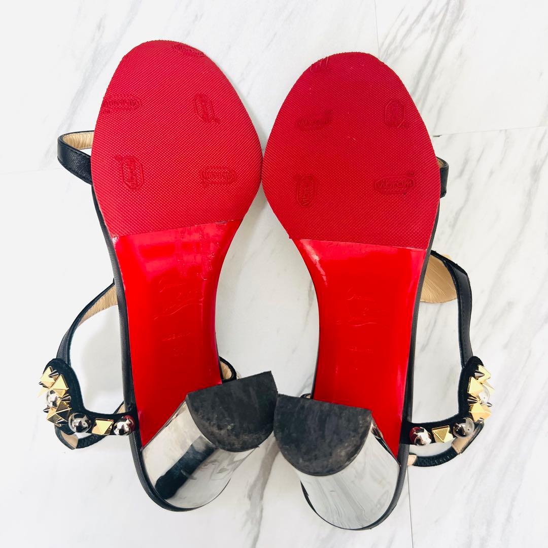 美品 Christian Louboutin ミュール サンダル ヒール 24