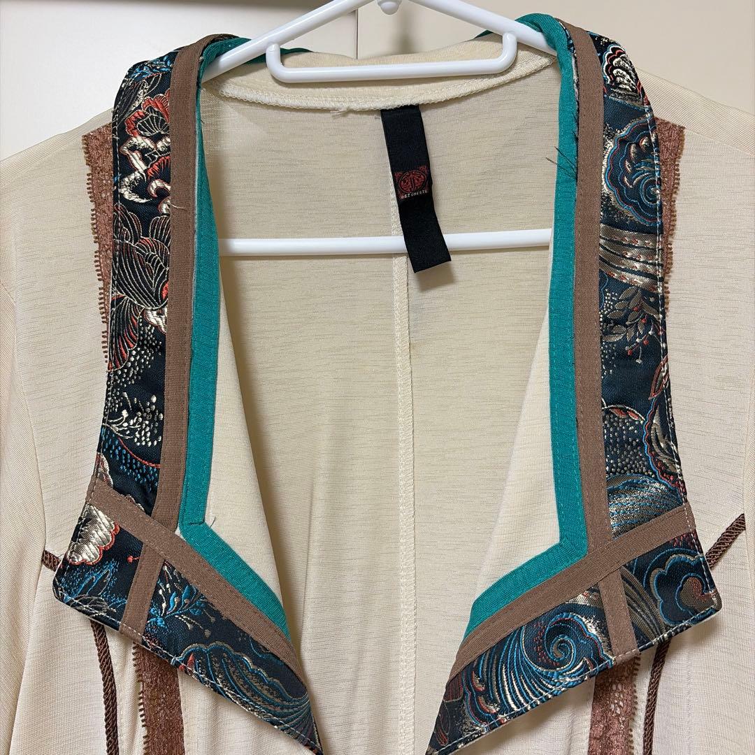 OZZ ONESTE 和チャイナ 羽織 グリーン