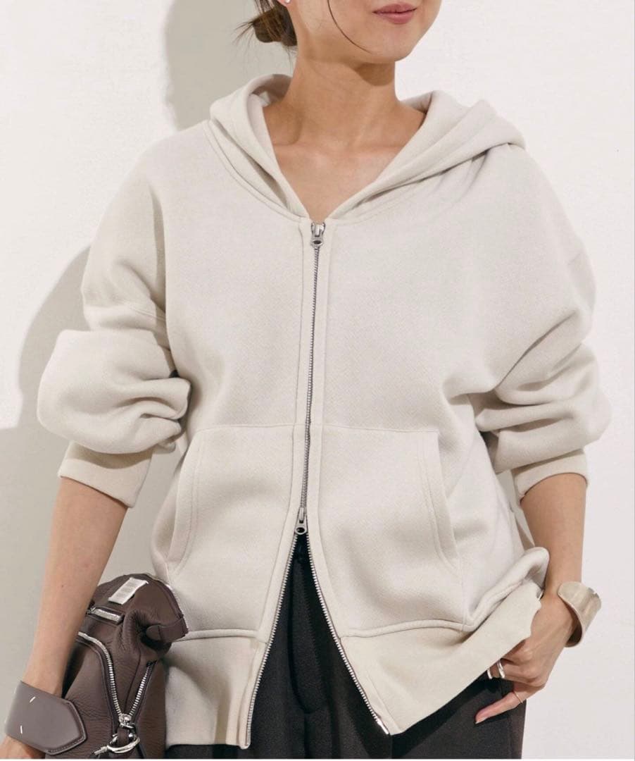 【creme】アメリカーナWIDE FULLZIP HOODIE