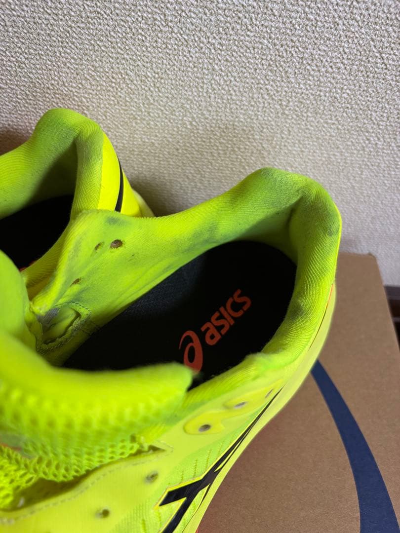 asics バレーボールシューズ 蛍光イエロー25.0cm