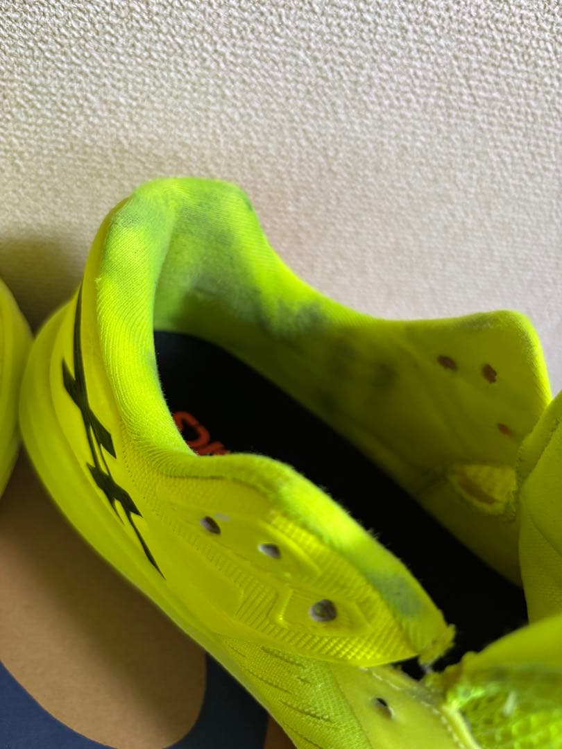 asics バレーボールシューズ 蛍光イエロー25.0cm