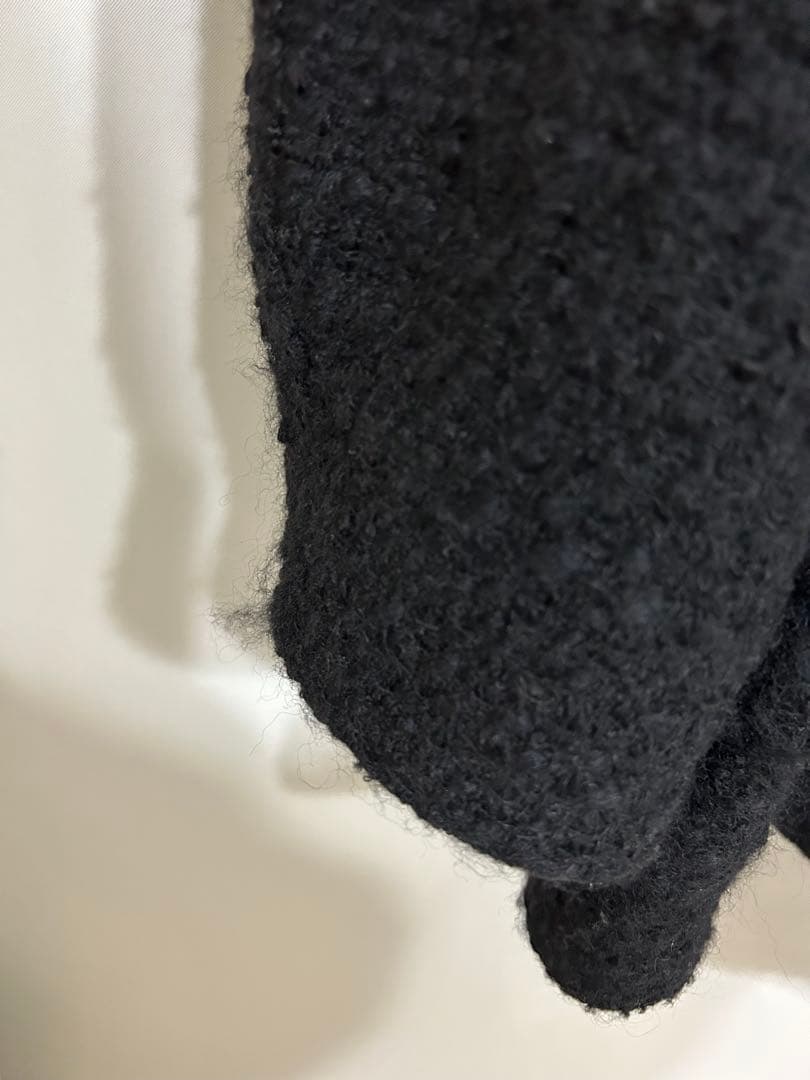 CLANE × Minami Tanakaツイードコートブラック