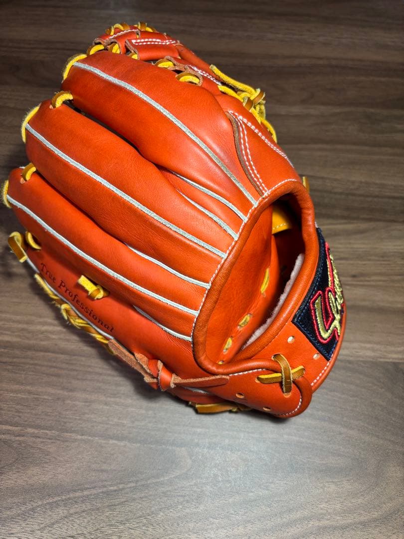 ユ*イ様 【美品】Slugger KSN-AR4 オレンジ グローブ