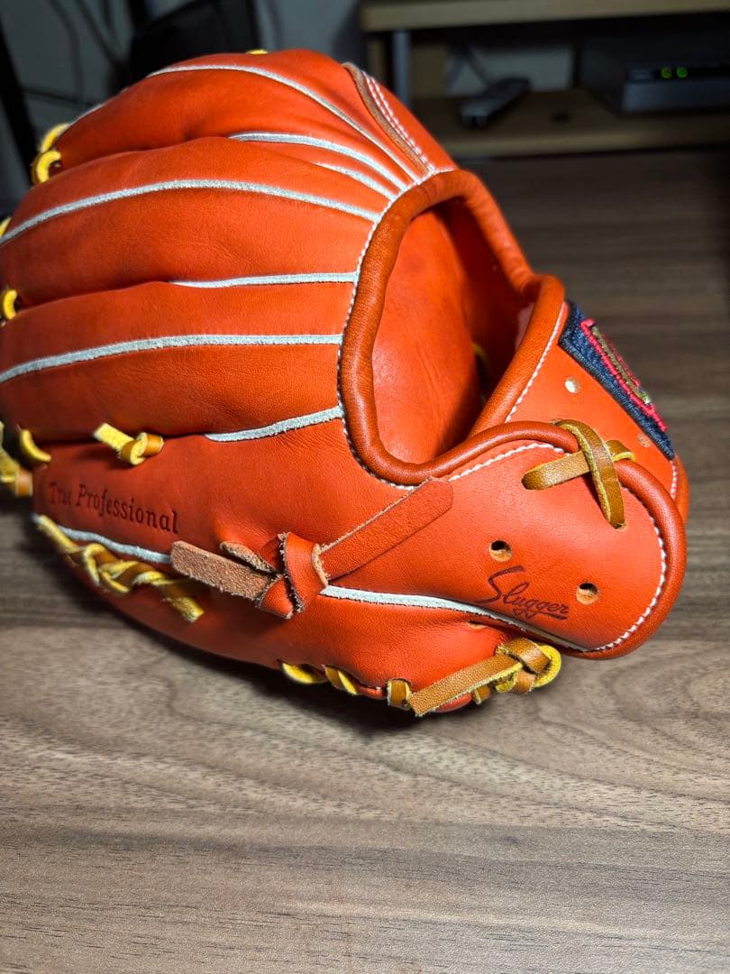 ユ*イ様 【美品】Slugger KSN-AR4 オレンジ グローブ