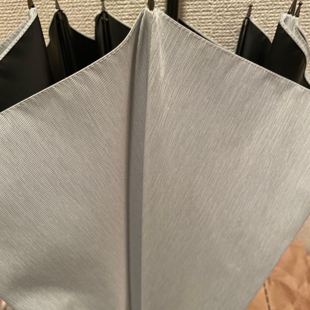 ❤️クリアハンドルが素敵サンバリア100 Mサイズ長傘 MOKU グレー 晴雨兼用