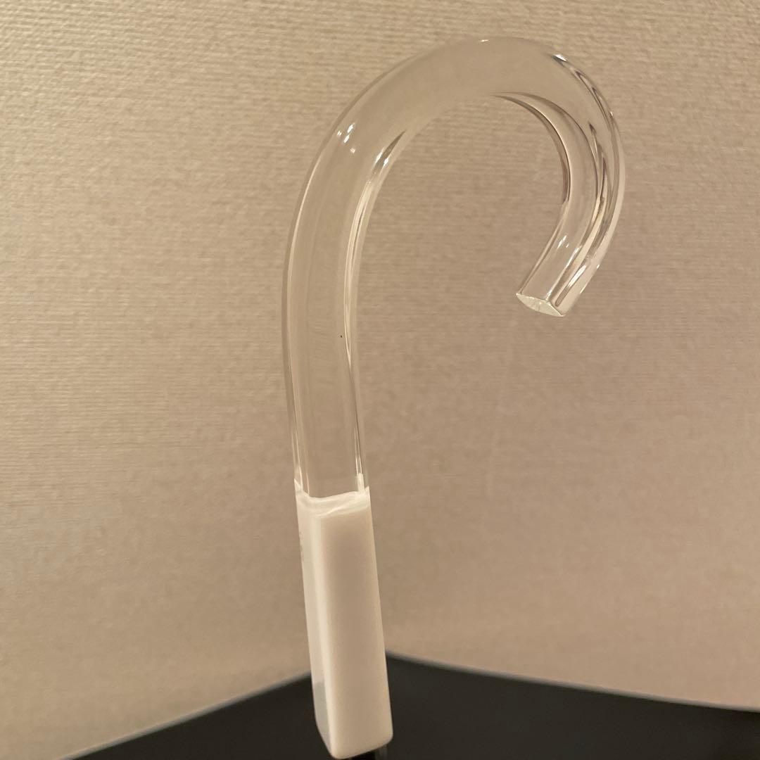 ❤️クリアハンドルが素敵サンバリア100 Mサイズ長傘 MOKU グレー 晴雨兼用