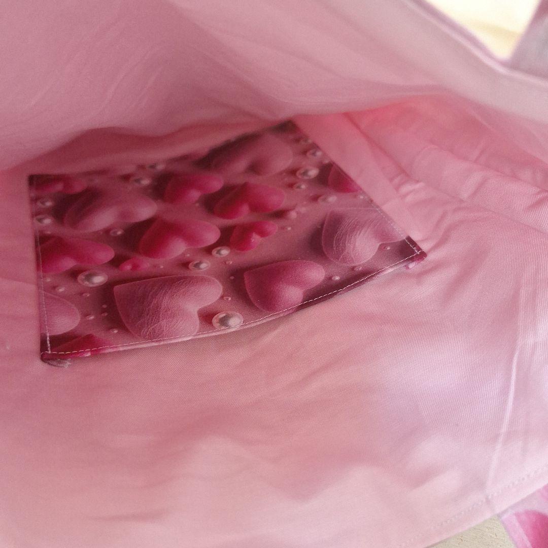 可愛いパネル生地　ハンドメイド　まちなしバッグ　ポーチ