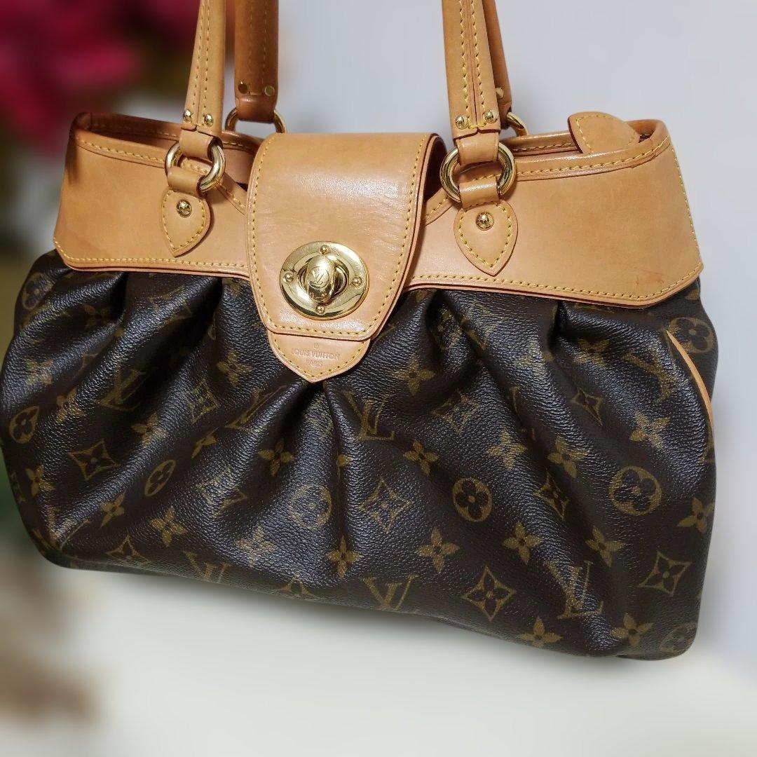【美品】希少★ルイヴィトン ボエシPM モノグラム ハンドバッグ ブラウン ★