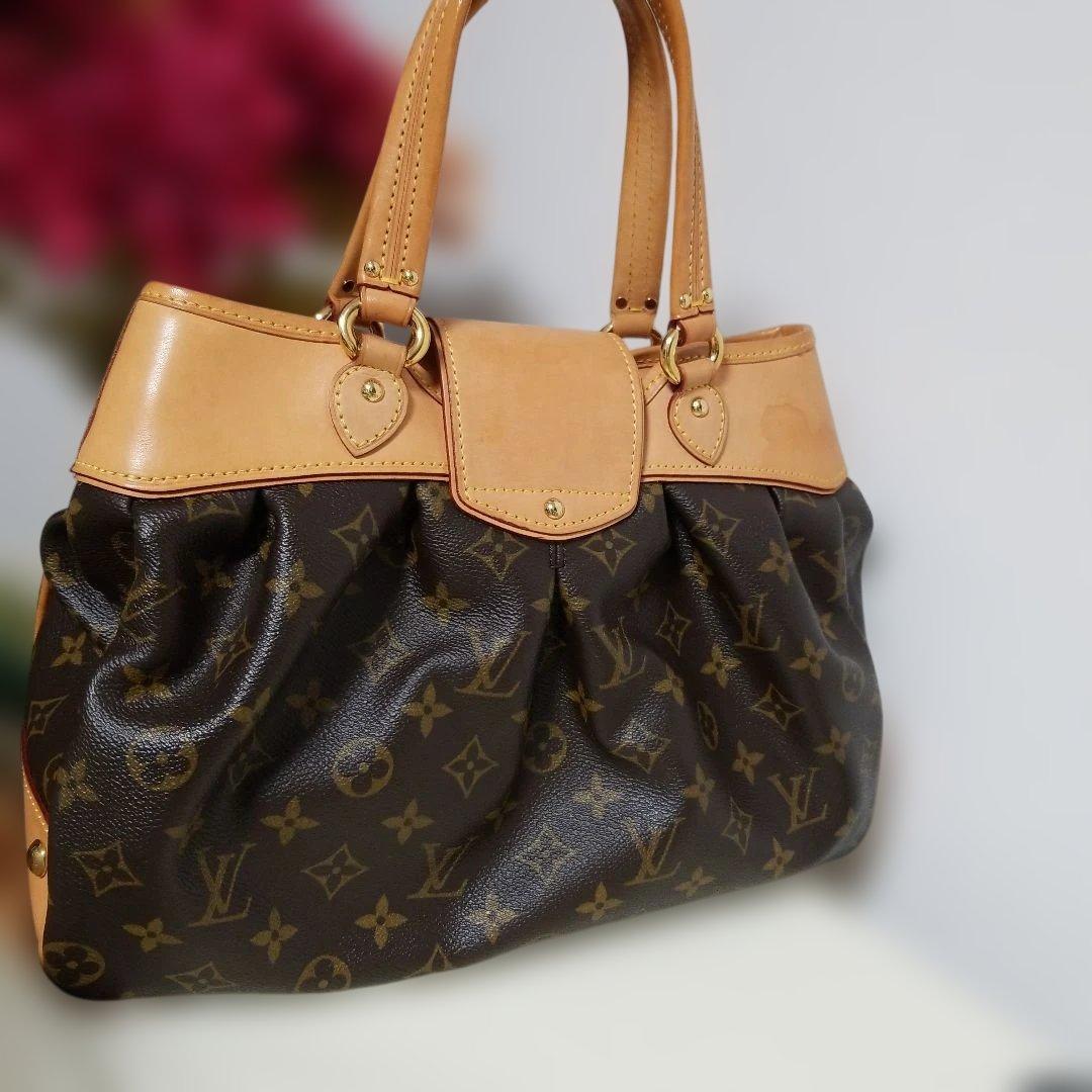 【美品】希少★ルイヴィトン ボエシPM モノグラム ハンドバッグ ブラウン ★