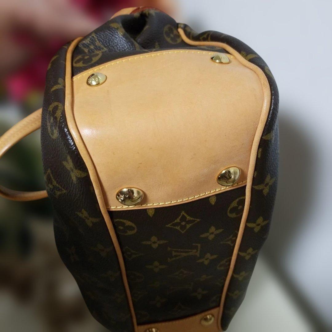 【美品】希少★ルイヴィトン ボエシPM モノグラム ハンドバッグ ブラウン ★