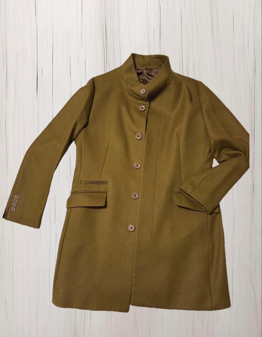 EPOCA UOMO ウール100%スタンドカラーコート