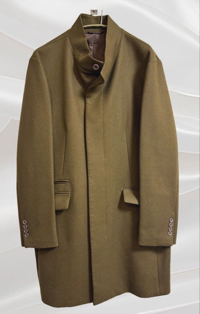 EPOCA UOMO ウール100%スタンドカラーコート