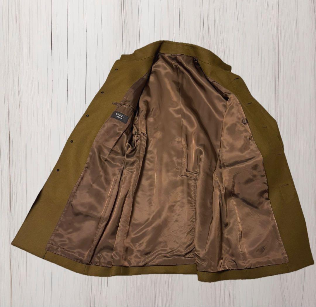 EPOCA UOMO ウール100%スタンドカラーコート