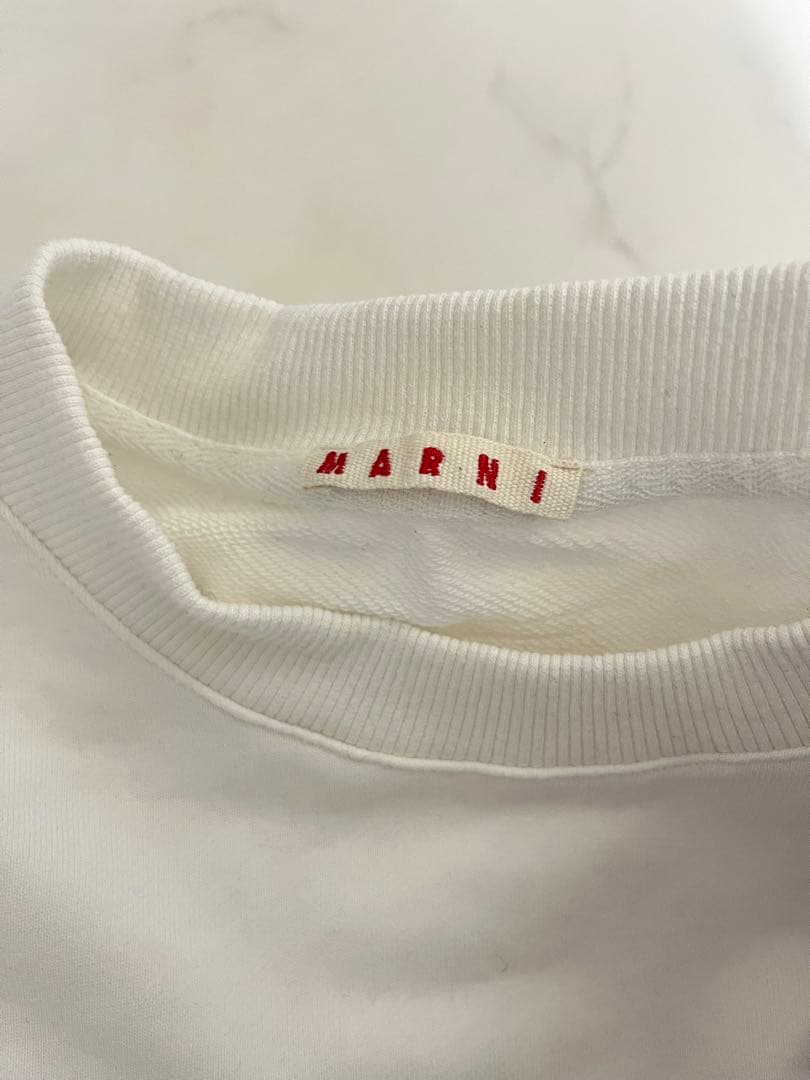 MARNI ホワイト スウェット トレーナー
