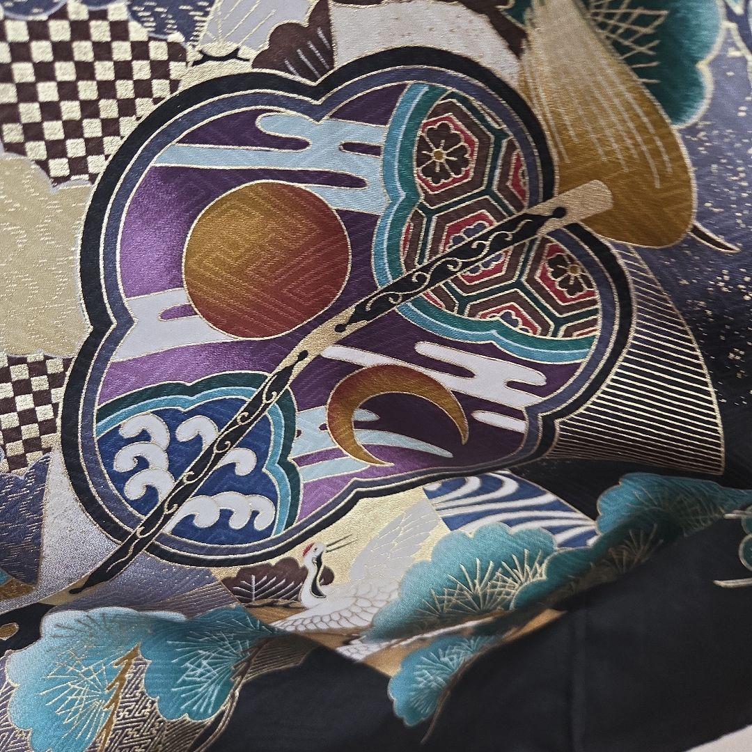 み　　No35. 正絹　男の子お祝い着物　産着長襦袢付き　七五三