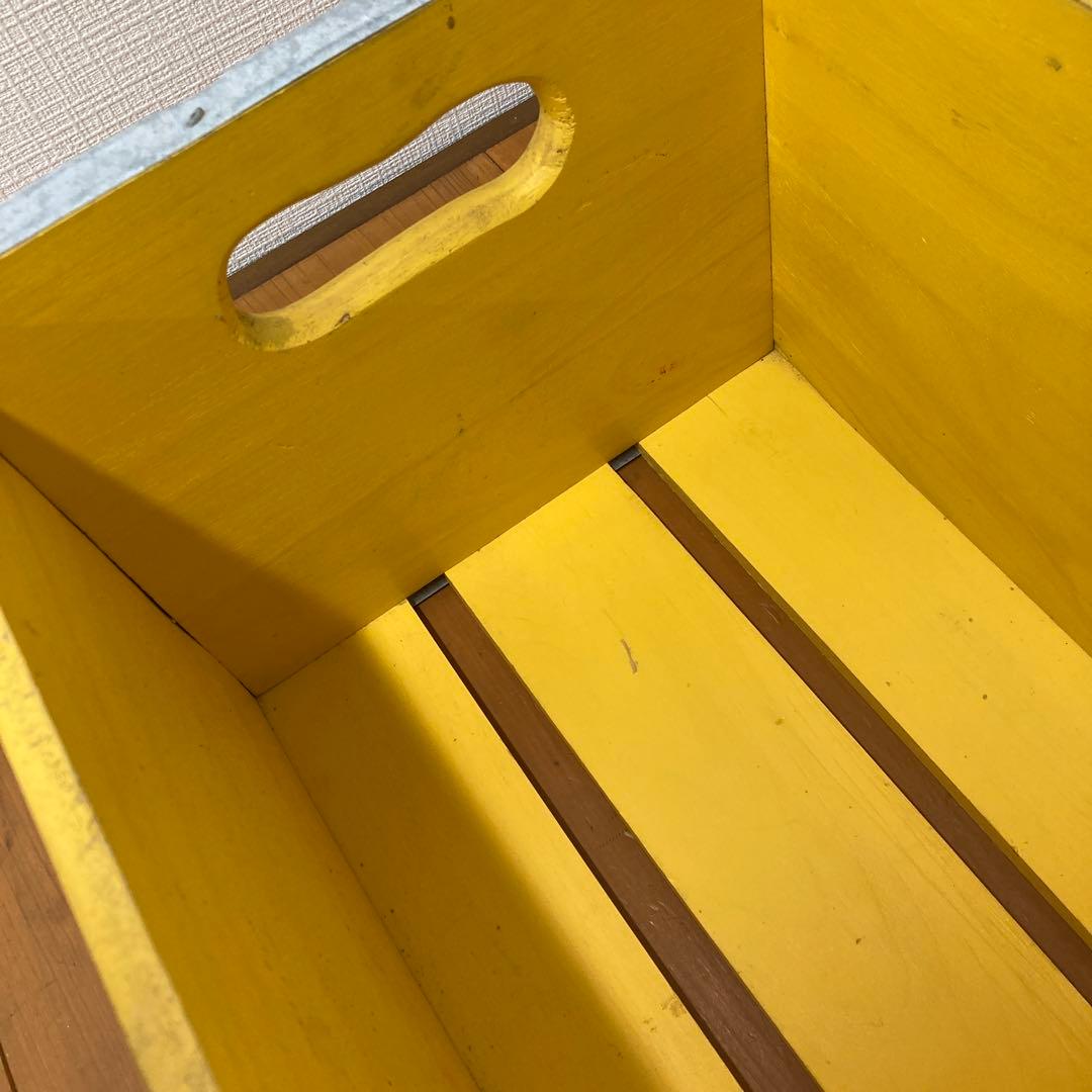 N391① ビンテージ ウッドクレート SQUIRT スクワート・ボーイ レトロ