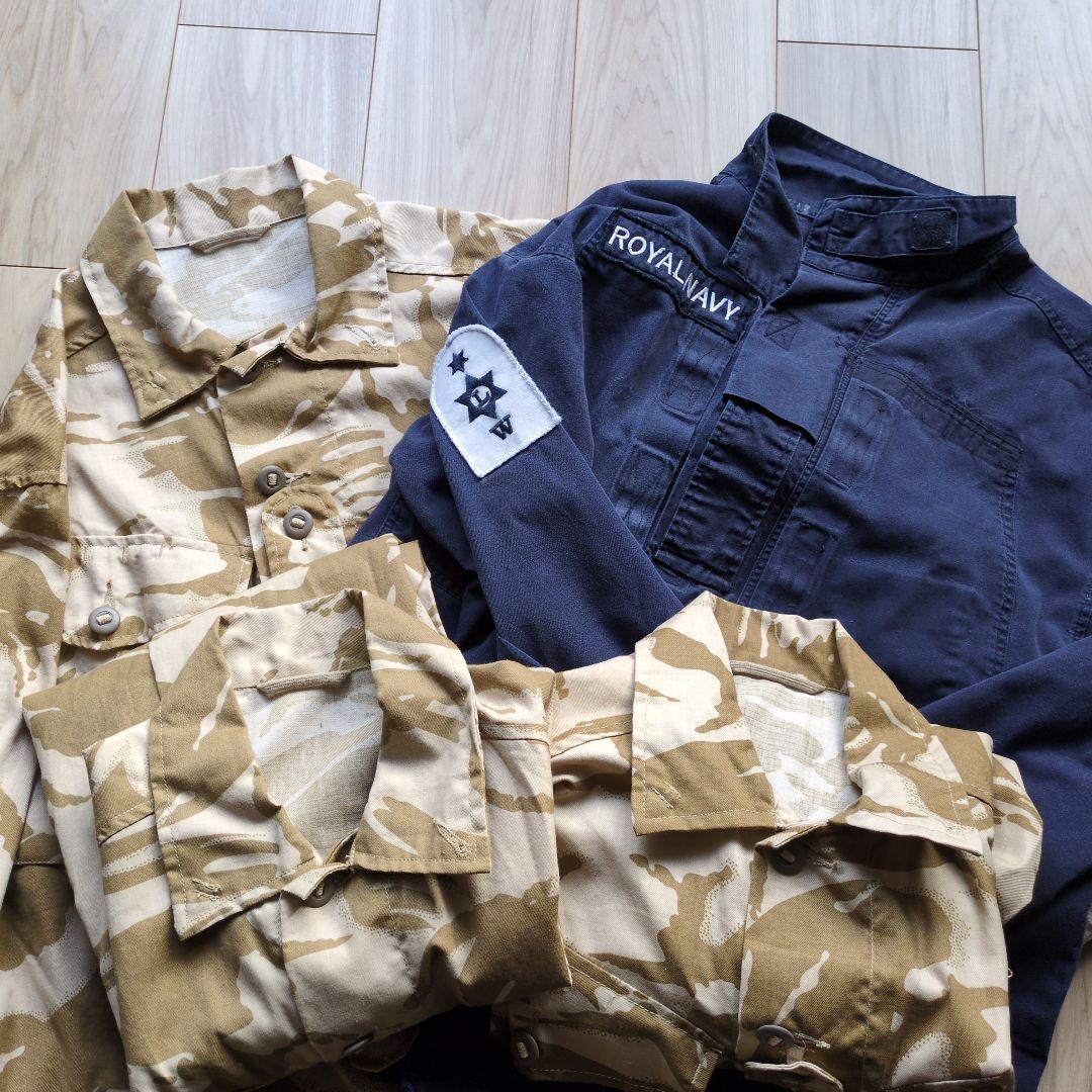 イギリス軍 DPM デザート カモ PCS ロイヤルネイビー 4着セット