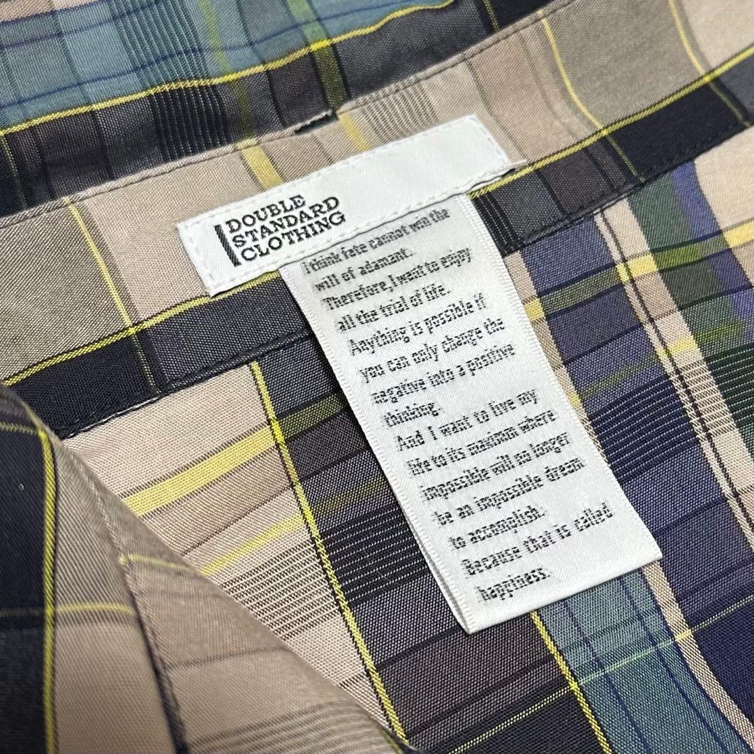 美品✨ダブルスタンダードクロージング コンパクトテンセルチェックロングワンピース